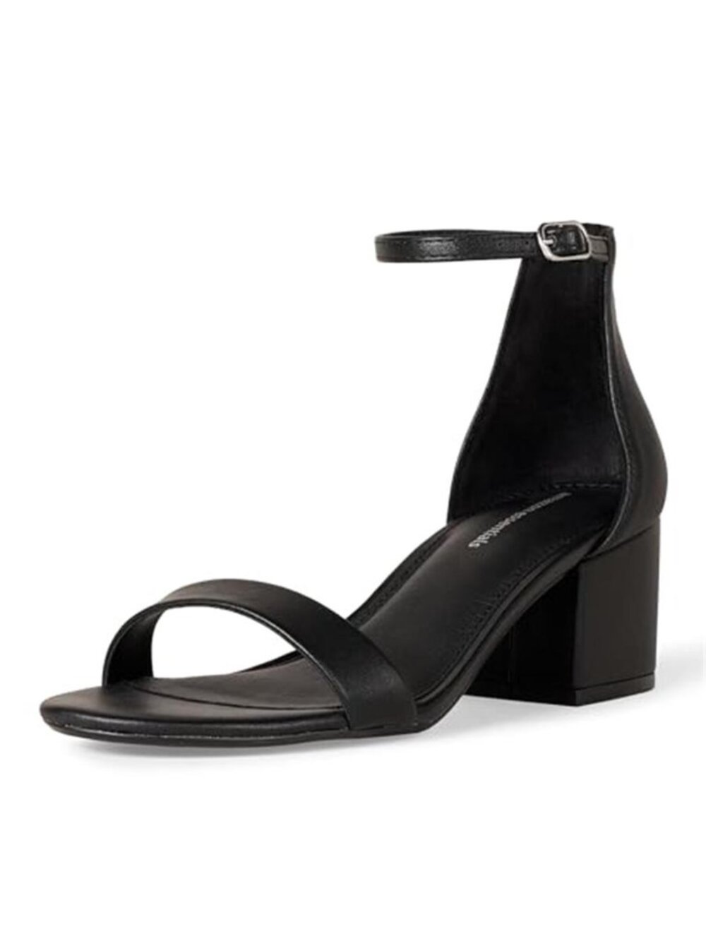 Women's Two Strap Heeled Sandals Adjustable Ankle Strap Block Heels Dressy Shoe